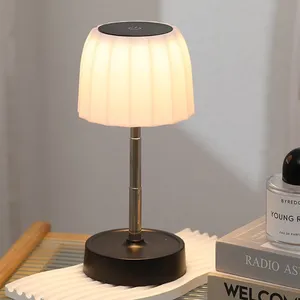 Lampe de table <span class=keywords><strong>LED</strong></span> <span class=keywords><strong>rechargeable</strong></span> à hauteur réglable, moderne, sans fil, portable, veilleuse pour chambre à coucher, bureau, lecture, sans cordon - Product Image 4