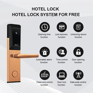 Sistema de Cerraduras Inteligentes RFID de Acero Inoxidable para Hoteles, Cerradura Electrónica con Tarjeta RF, Precio de Tarjeta Inalámbrica RFID B-RF - Product Image 4