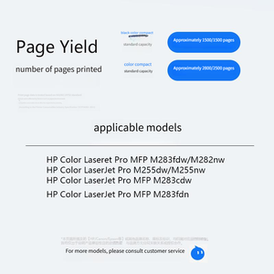 Compatible avec les cartouches de toner <span class=keywords><strong>HP</strong></span> <span class=keywords><strong>207x</strong></span> Fonctionne avec les imprimantes <span class=keywords><strong>HP</strong></span> M255dw M256 M282nw M283fdw M283fdn - Product Image 2