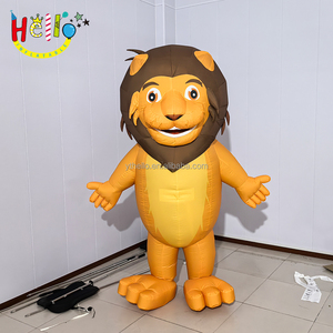 Simpatico costume animale pubblicitario gonfiabile <span class=keywords><strong>leone</strong></span> che cammina mascotte - Product Image 6