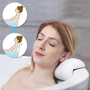Oreiller de bain de spa doux Oreiller de bain antidérapant pour baignoire <span class=keywords><strong>Antimoisissure</strong></span> avec ventouses Coussin de bain en mousse PU imperméable - Product Image 3