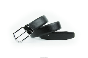 2014 nouvelle boucle ardillon en argent décontracté en cuir Jeans ceintures pour hommes avec boucle en alliage <span class=keywords><strong>ceinture</strong></span> noire - Product Image 2