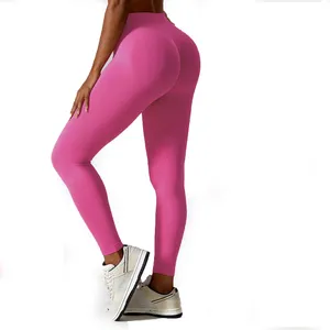 Sport Wear High Waist Butt-Lifting Running Fitness Gym Pants Custom USA Sexy Ladies Yoga Womens Leggings RCY02