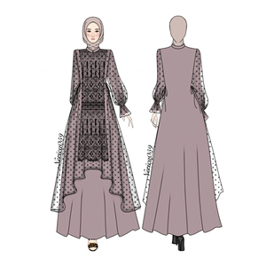 Diseñador Islam árabe Abaya mujeres musulmanas vestido Dubai Femmes Robe Musulmane túnicas Femme caftán Casual - Product Image 4