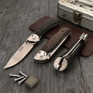 Couteau pliant extérieur <span class=keywords><strong>russe</strong></span> de haute qualité couteau de poche Camping de survie sur le terrain avec manche en bois de santal - Product Image 4