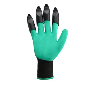 Guantes de jardín con garras para excavar, manoplas protectoras para el trabajo al aire libre, lavables