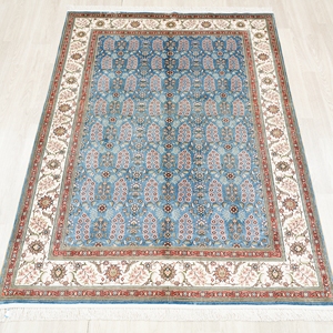 Tappeto in seta persiana 137x198cm fatto a mano Vintage Melbourne Dubai in stile orientale <span class=keywords><strong>per</strong></span> adolescenti - Product Image 2