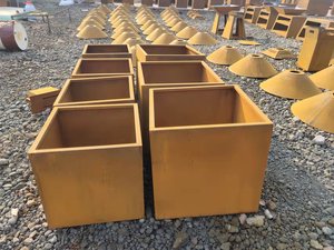 Macetas de Acero Corten, Macetas Rectangulares Grandes para Plantas de Exterior, 48*24*24 Pulgadas, para Patio, Jardinera Elevada de Metal Moderna - Product Image 3