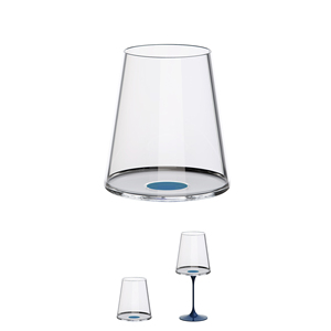SPLITGLASS LINE - Juego de 2 Copas de Vino Tinto de 45cl con Inserto Azul - Product Image 1