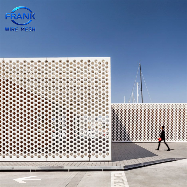 Decorative Arabic Mashrabiya CNC Cutting Aluminum Panels Perforated Metal Screen for Architecture Facade Wall Plate