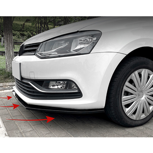 Accessoires Vente Chaude Splitter Avant ABS Noir Brillant Lèvre Avant pour <span class=keywords><strong>Volkswagen</strong></span> <span class=keywords><strong>Polo</strong></span> 6R 6C 2009-2017 - Product Image 4