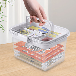 Boîte de pêche transparente avec compartiments 50x29x28cm pour le rangement et l'organisation de matériel et d'accessoires de pêche - Product Image 2