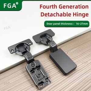 Bisagra Desmontable de Cuarta Generación con Cierre Suave, Amortiguación Hidráulica, Acero Laminado en Frío de 16-27 mm de Espesor para Puertas de Cocina y Baño - Product Image 2