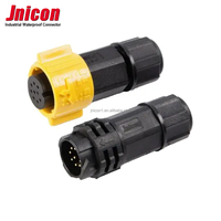 Panel solar M19, lámpara macho y hembra, IP67, resistente al agua, 5 núcleos, iluminación autoblocante, bloque de Terminales de aviación, Conector de cobre