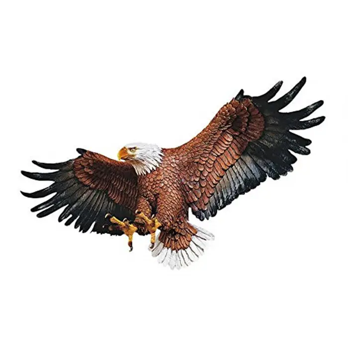 Resina eagle estatua Freedom's Pride American Bald Eagle escultura de pared patriótica, grande 31 pulgadas, poliresina, a todo Color