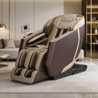 Sillón de Masaje Moderno 3D con Pantalla Táctil LCD, Masaje Corporal Completo, 21 Programas Automáticos, 6 Técnicas, 28 Bolsas de Aire, Estiramiento Tailandés, Calentamiento de Cintura