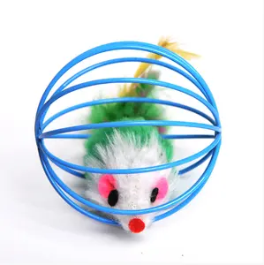 Spot wholesale cage mouse 6cm color iron ball cage mouse pet products cat toys