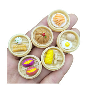 100 pièces de nourriture miniature pour poupées : nourriture chinoise, maïs vapeur, œufs, pattes de poulet – Ensemble de jeu pour maison de poupée, jouets de cuisine pour maison de poupée - Product Image 1