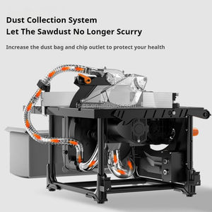 Scie à <span class=keywords><strong>table</strong></span> à <span class=keywords><strong>bois</strong></span> <span class=keywords><strong>de</strong></span> 8 pouces machine <span class=keywords><strong>de</strong></span> découpe scie électrique multifonctionnelle sans poussière <span class=keywords><strong>pour</strong></span> la fabrication en usine - Product Image 2