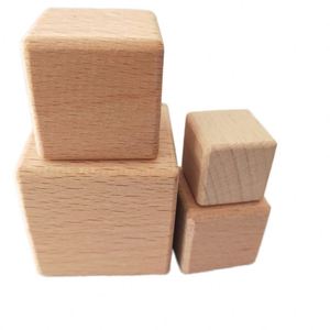 Wholesale <b>Wood</b> Cube Beechwood <b>Block</b> Eco-Friendly Modern Home Decoration Art & Gift DIY Polished Toys Lovely for Kids Adults - Product Image 2