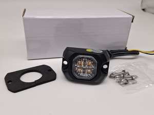 Venta Directa de Fábrica, Luz de Advertencia Intermitente LED Multiusos para Montaje en Rejilla, DC12-24V, 4 LED - Product Image 5