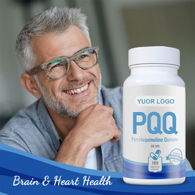 OEM ODM Pyroloquinoline Quinone PQQ 20mg Premium Quality Supplement Capsules for Mitochondrial Health