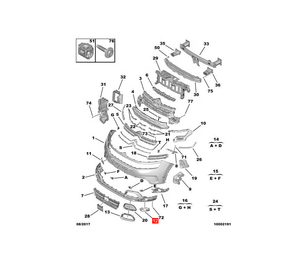 Garniture de pare-chocs avant de voiture, cache phare antibrouillard R YL008736XT Pour Citroen <span class=keywords><strong>c5</strong></span> aircross - Product Image 6