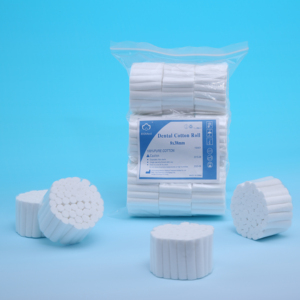 Forniture di fabbrica 12x38mm 100% puro cotone medicali monouso assorbenti rotoli di cotone dentale - Product Image 1
