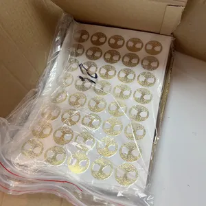 定制打印3D标志紫外强转印贴纸标签电子成型金金属镍防水不干胶贴纸