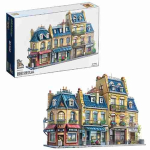 Set di Blocchi da Costruzione: Strada Parigina 910032, Fortezza di Montagna 910029, <span class=keywords><strong>Stazione</strong></span> Ferroviaria 910034, Regalo Natalizio - Product Image 2