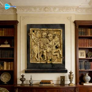 Pannello Decorativo con Scultura Umana Classica in Bronzo, Grande Figura Religiosa Personalizzata per Arte Murale - Product Image 5