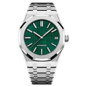 Reloj Mecánico de Lujo para Hombre Seiko con Logotipo S Modificado, Movimiento NH35, Cristal de Zafiro, Resistente al Agua, Acero Inoxidable, Luminoso Verde - Product Image 3