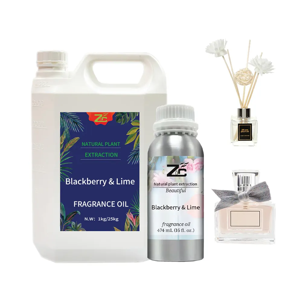 Bulk Parfum Olie Hoge Kwaliteit Blackberry & Limoen Geur Olie Voor Cosmetische Ontwerper Parfum Olie