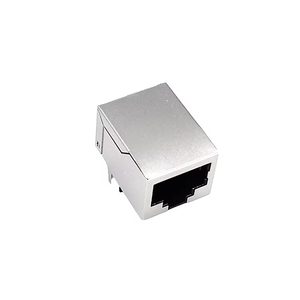 Connecteur <span class=keywords><strong>RJ45</strong></span> <span class=keywords><strong>femelle</strong></span> blindé à port unique, conforme RoHS, boîtier noir en PBT, 10/100/1000 BASE, Ethernet LAN, enregistré - Product Image 5