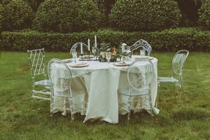 Silla <span class=keywords><strong>de</strong></span> apilamiento <span class=keywords><strong>para</strong></span> eventos, respaldo completo, línea Vertical, Prisma, cristal acrílico, hielo - Product Image 6