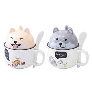 Taza de doble propósito de una taza más vendida, caja de Taza de cerámica de Animal lindo divertido, tazas de dibujos animados, empuñadura de mano, agua caliente o agua fría - Product Image 3