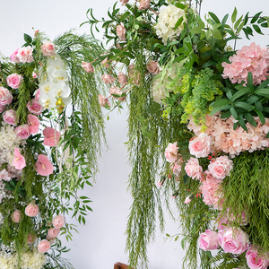 Arrangement floral d'arc <span class=keywords><strong>de</strong></span> corne <span class=keywords><strong>de</strong></span> style campagnard européen | <span class=keywords><strong>Toile</strong></span> <span class=keywords><strong>de</strong></span> <span class=keywords><strong>fond</strong></span> <span class=keywords><strong>de</strong></span> <span class=keywords><strong>mariage</strong></span> <span class=keywords><strong>de</strong></span> fleur artificielle pour la décoration <span class=keywords><strong>de</strong></span> photographie et d'événement - Product Image 4