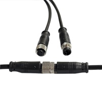 Conector de Audio DIN GJQ 100V 4P Macho/Hembra, Conector Circular de 3-8 Pines Adicionales, Material de Contacto de Latón de 2A