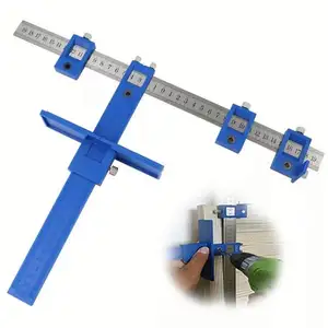 Guida della fresa Pugno Locator Manica Cabinet Hardware Jig Dowelling per la Lavorazione del Legno, Cabinet Hardware Jig Strumento - Product Image 1