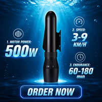 Scooter sous-marin 500W LXHD5-3, scooter aquatique, équipement de plongée électrique 355Wh, autonomie de 180 minutes, vitesse de 9 km/h