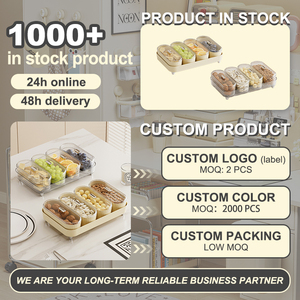 UFORU Bandejas De Comida Personalized Sectioned Plastic Platter Food <strong>Snack</strong> <strong>Trays</strong> - Product Image 2