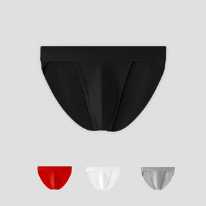 Caleçons sexy en coton taille basse pour hommes, coupe haute, design confortable, sous-vêtements triangulaires pour hommes en stock, vente en gros - Product Image 2