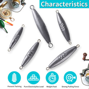 TOPIND Material ABS de alta calidad, plomos de pesca de latón directo y pesas giratorios de plomo recubiertos - Product Image 3
