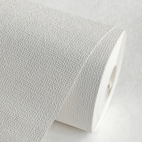 Papier peint PVC tissé en lin moderne de haute qualité, épaissi et gaufré, décoration intérieure, couleur crème, largeur 1,06 m, rouleau de papier peint vinyle