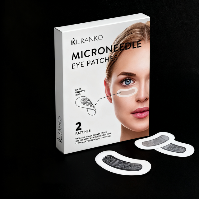 Private Label Collagen Microneedle Under Eye Patches Invisible Microneedling Eyes Masks for Fine Lines Dark Circle Puffy Eyes