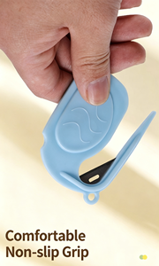 Pettine <span class=keywords><strong>per</strong></span> Toelettatura Animali in Acciaio Inox e Plastica, Rimuovi Nodi <span class=keywords><strong>per</strong></span> Cani e Gatti, Taglia Pelo Intrecciato - Product Image 2