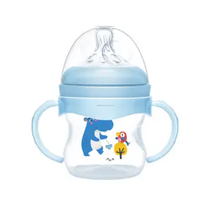 Offre Spéciale 4oz/120ml biberon pour bébé à col large en PP à prise facile sans BPA, biberon, biberon pour bébé sans BPA