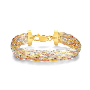 Collane Intrecciate in Argento Sterling 925 Stile Romantico Unisex All'Ingrosso, Catene di Moda Personalizzabili in Diverse Misure - Product Image 4