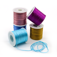 Cordon en nylon de 82 m, 1 mm, cordon de macramé chinois, fil à perles, fil pour la fabrication de bijoux, bracelet tressé DIY