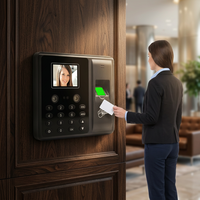 Machine de pointage des présences par reconnaissance faciale et empreintes digitales avec stockage sur carte mémoire pour plusieurs types de portes